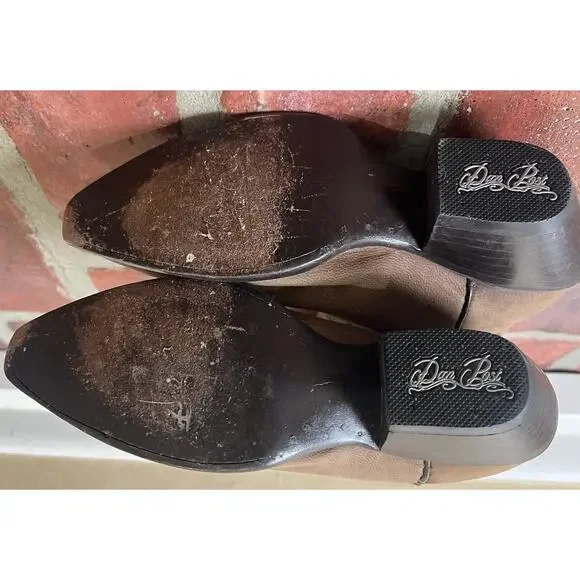 Dan Post Brown Leather Cowboy Boots Size 6 Womens Western - Picture 8 of 12